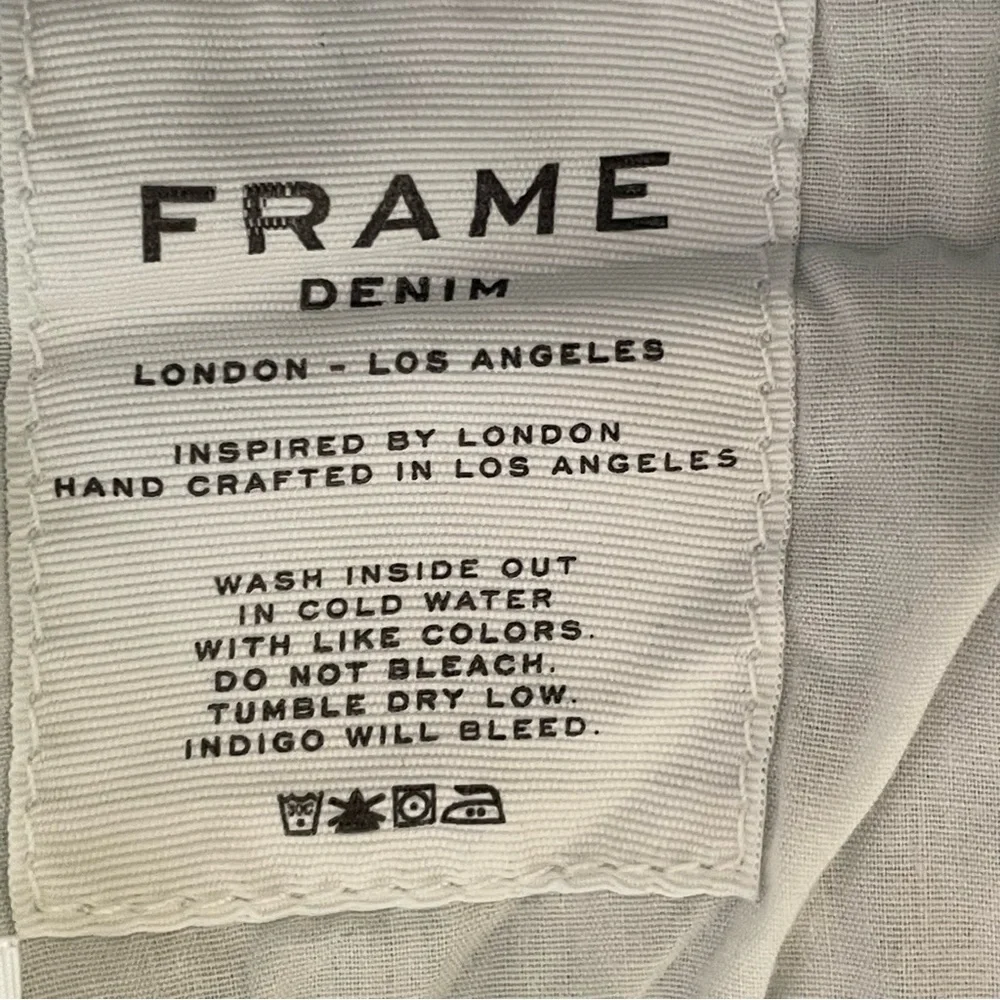 Frame Denim Le Cutoff Raw Hem Fulham Wash Low Rise Shorts Size 29 - Picture 8 of 12